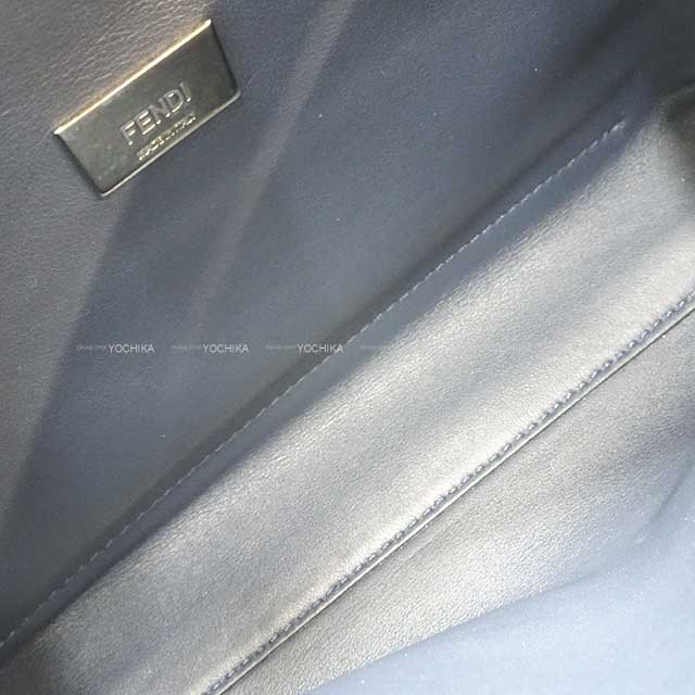 [Pre-loved] FENDI Shoulder bag PeekaBoo Essentially Medium Blue Gray Calf Silver HW 8BN302[LIKE NEW][Authentic]