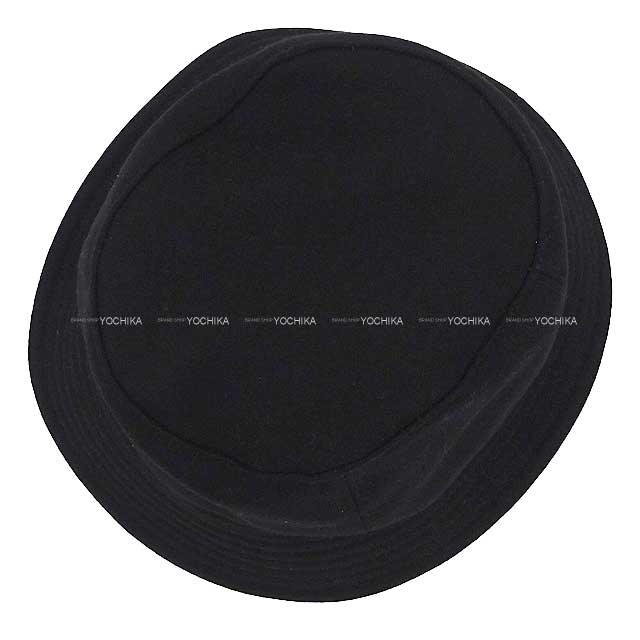 2022 AW HERMES hat Bucket Hat Calvi #56 Noir (Black) Cashmere100%[EXCELLENT][Authentic]