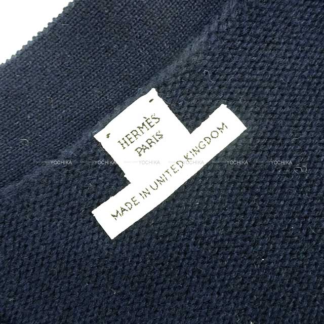 [Pre-loved] 2023 SS HERMES Cardigan Long Sleeve Sellier Button #38 Navy Cashmere 64%/Cotton 36%[LIKE NEW][Authentic]