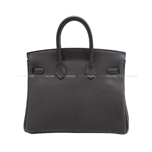 [Pre-loved] HERMES Handbag Birkin25 Graphite Veau Togo Silver HW Stamp A[USED SA][Authentic]