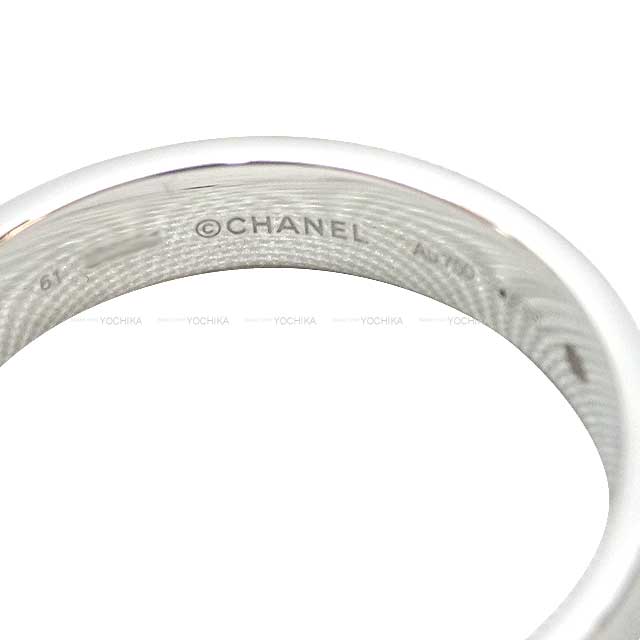 CHANEL ring Eternal Ring No.5 #61 White Gold 18KWG/Diamond 0.26ct White Gold HW J12002[ALMOST NEW][Authentic]