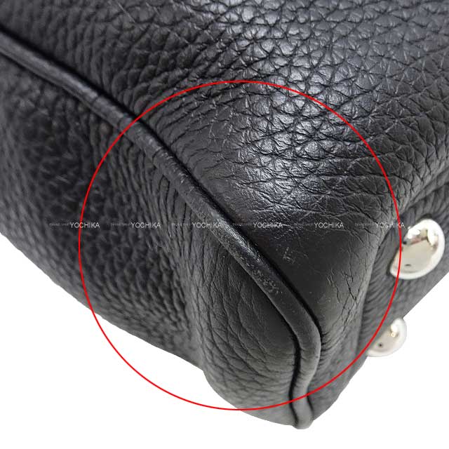 [Pre-loved] HERMES Business bag Victoria 2 12H Noir (Black) Taurillon Leather Silver HW Stamp Y[USED SA][Authentic]