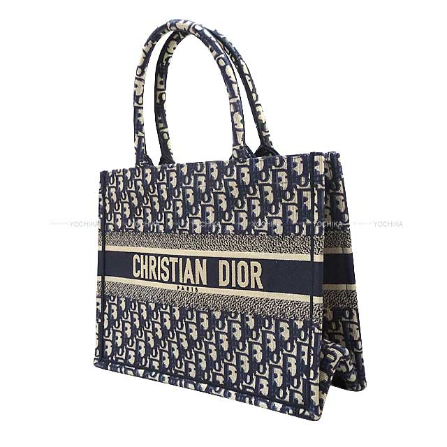 Christian Dior tote bag Book tote Medium Navy Dior Oblique Embroidery M1296ZRIW_M828[BRAND NEW][Authentic]