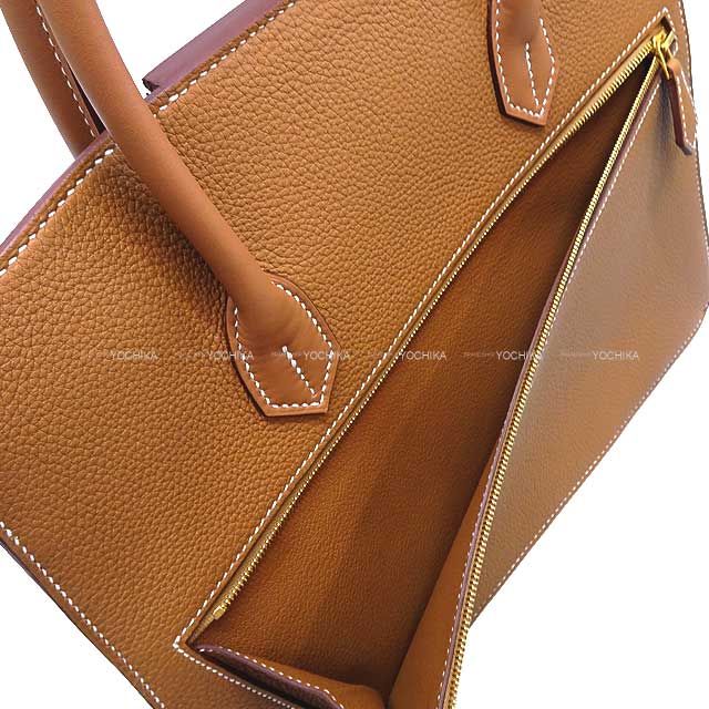 HERMES Handbag Birkin30 en Desordre Gold Veau Togo/Veau Swift Silver HW Stamp B[BRAND NEW][Authentic]