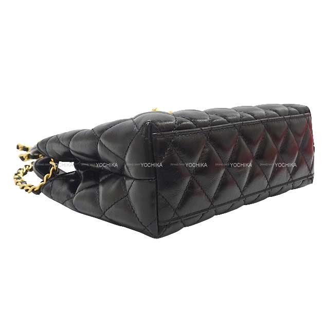 CHANEL Shoulder bag Matelasse COCO Mini Shopping Chain Noir (Black) Aged calfskin Gold HW AS4416[BRAND NEW][Authentic]