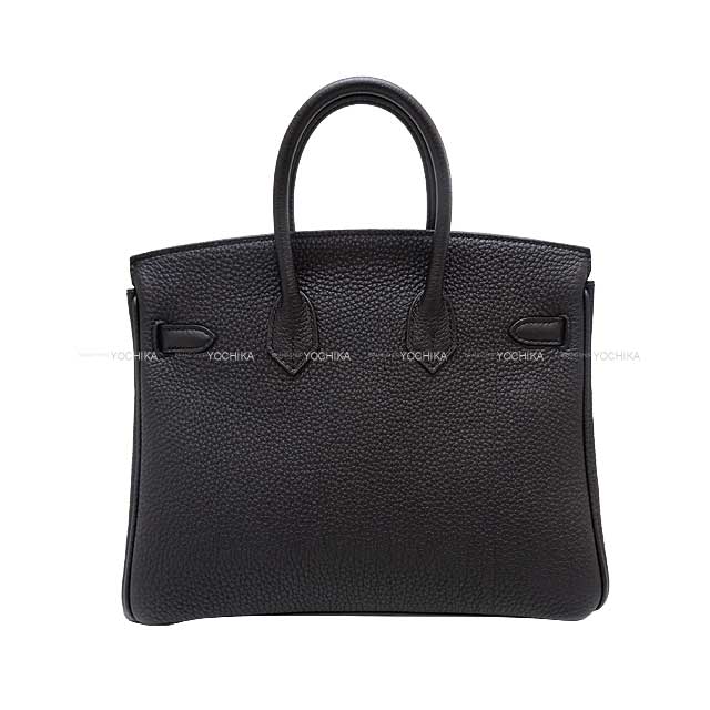 HERMES Handbag Birkin25 Birkin25 Noir (Black) Veau Togo Silver HW Stamp Z[ALMOST NEW][Authentic]