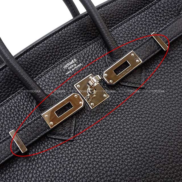 HERMES Handbag Birkin25 Birkin25 Noir (Black) Veau Togo Silver HW Stamp Z[ALMOST NEW][Authentic]